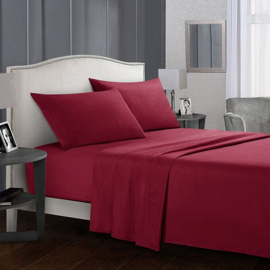 Solid Color Bed Sheet Set Blackbrdstore