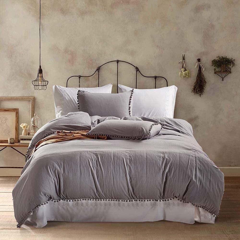Solid Color Bedding Set Blackbrdstore