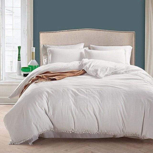 Solid Color Bedding Set Blackbrdstore
