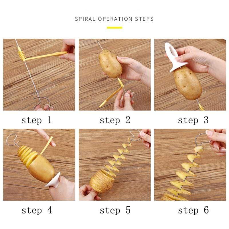 Spiral Potato Cutter Blackbrdstore