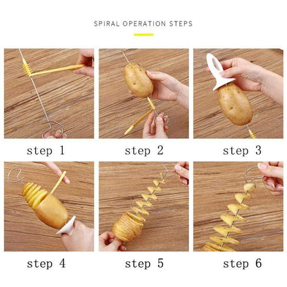 Spiral Potato Cutter Blackbrdstore