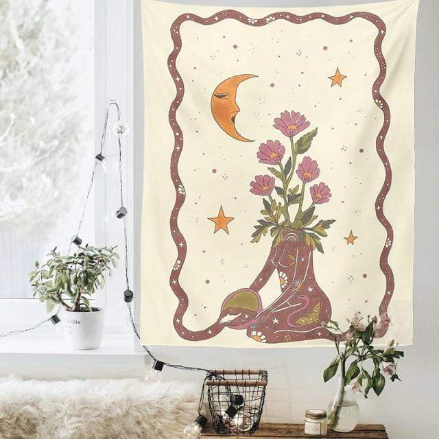 Spiritual Empath Bloom Tapestry Blackbrdstore