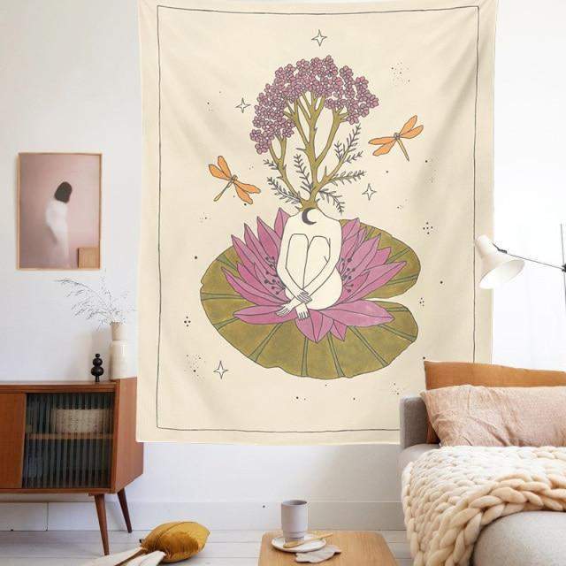 Spiritual Empath Bloom Tapestry Blackbrdstore