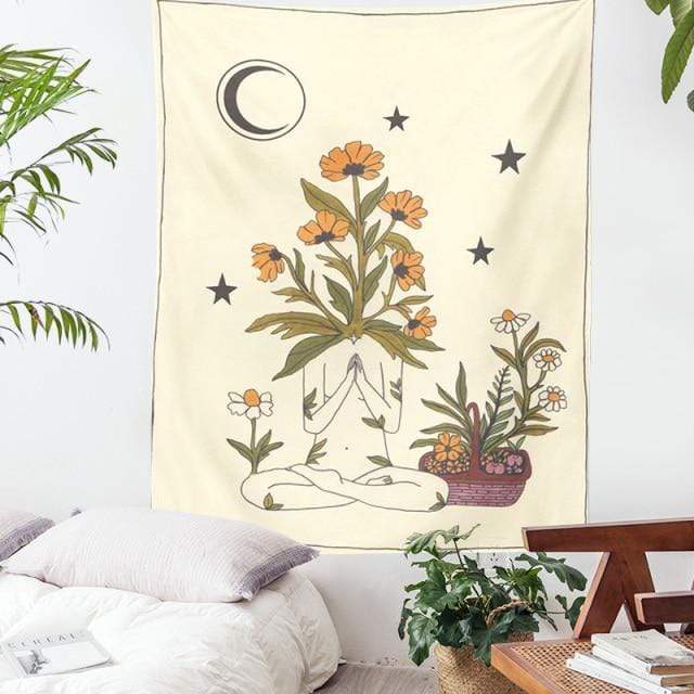 Spiritual Empath Bloom Tapestry Blackbrdstore