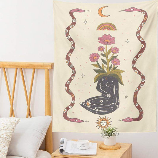 Spiritual Empath Bloom Tapestry Blackbrdstore