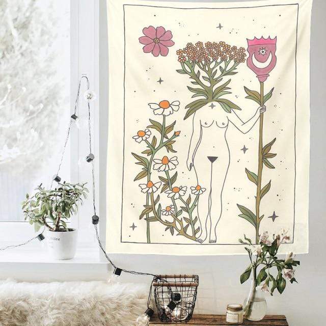 Spiritual Empath Bloom Tapestry Blackbrdstore