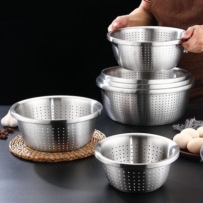 Stainless Steel Colander Blackbrdstore