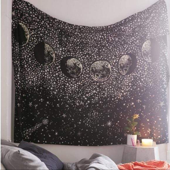 Stargazing Moon Tapestry Blackbrdstore