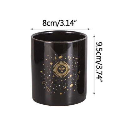 Starry Sun & Moon Flowerpot Blackbrdstore