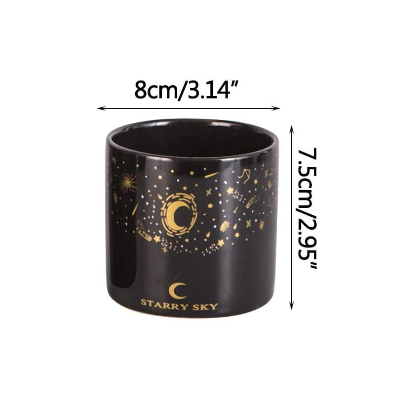 Starry Sun & Moon Flowerpot Blackbrdstore