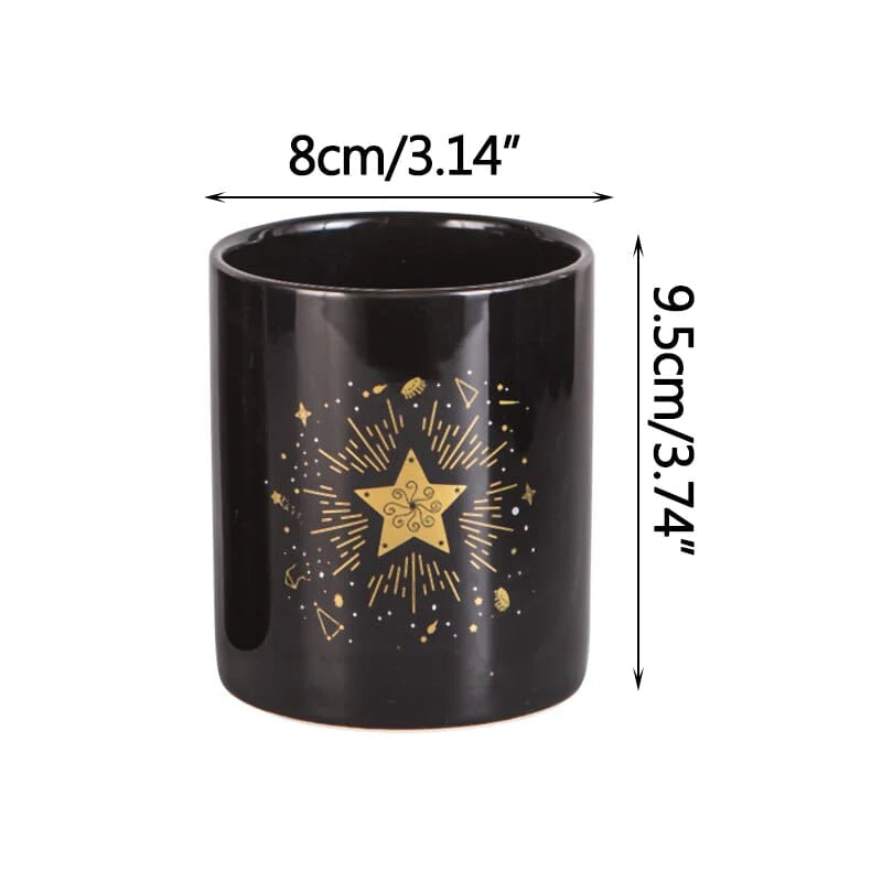 Starry Sun & Moon Flowerpot Blackbrdstore