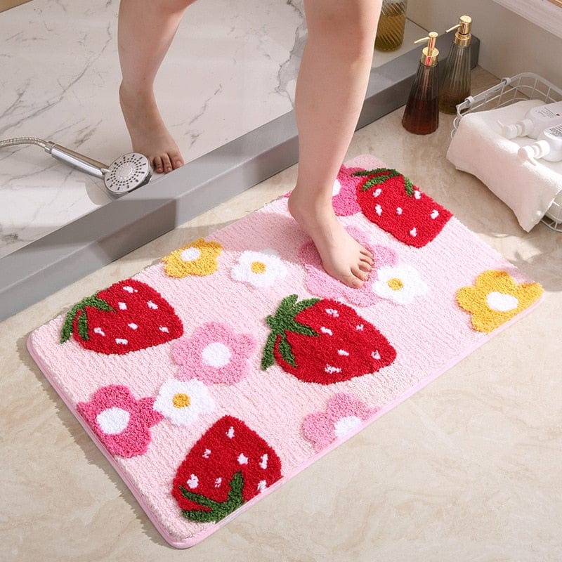 Strawberry Bath Mat