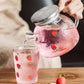 Strawberry Glass Teapot Blackbrdstore