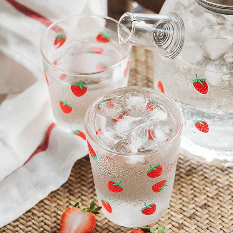 Strawberry Glass Teapot Blackbrdstore