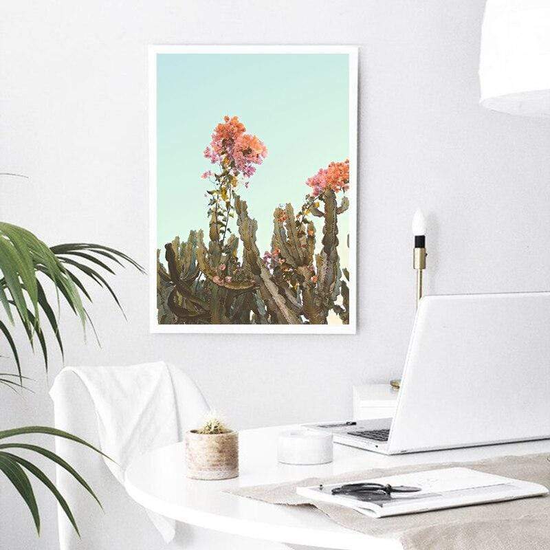 Succulent Plants Canvas Wall Art Blackbrdstore