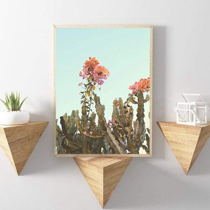 Succulent Plants Canvas Wall Art Blackbrdstore