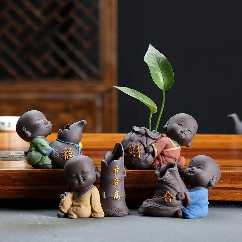 The Little Monk Flower Pot Blackbrdstore