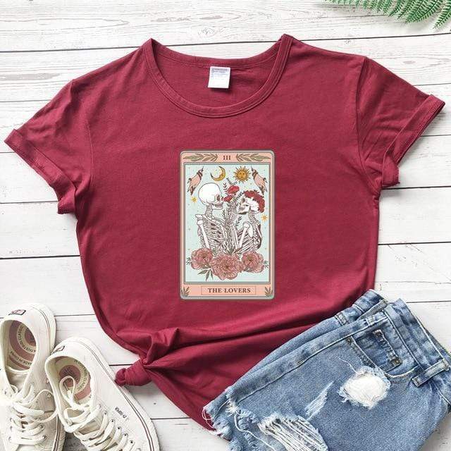 The Lovers Tarot Card Tee Blackbrdstore