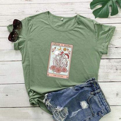 The Lovers Tarot Card Tee Blackbrdstore