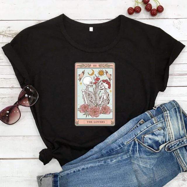 The Lovers Tarot Card Tee Blackbrdstore