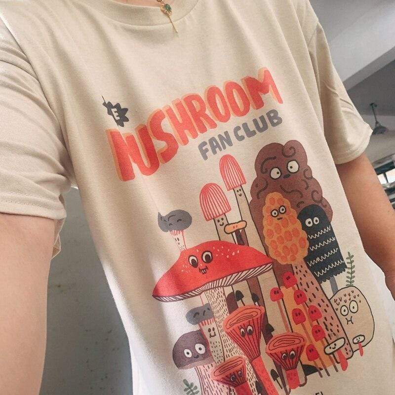 The Mushroom Fan Club Tee Blackbrdstore