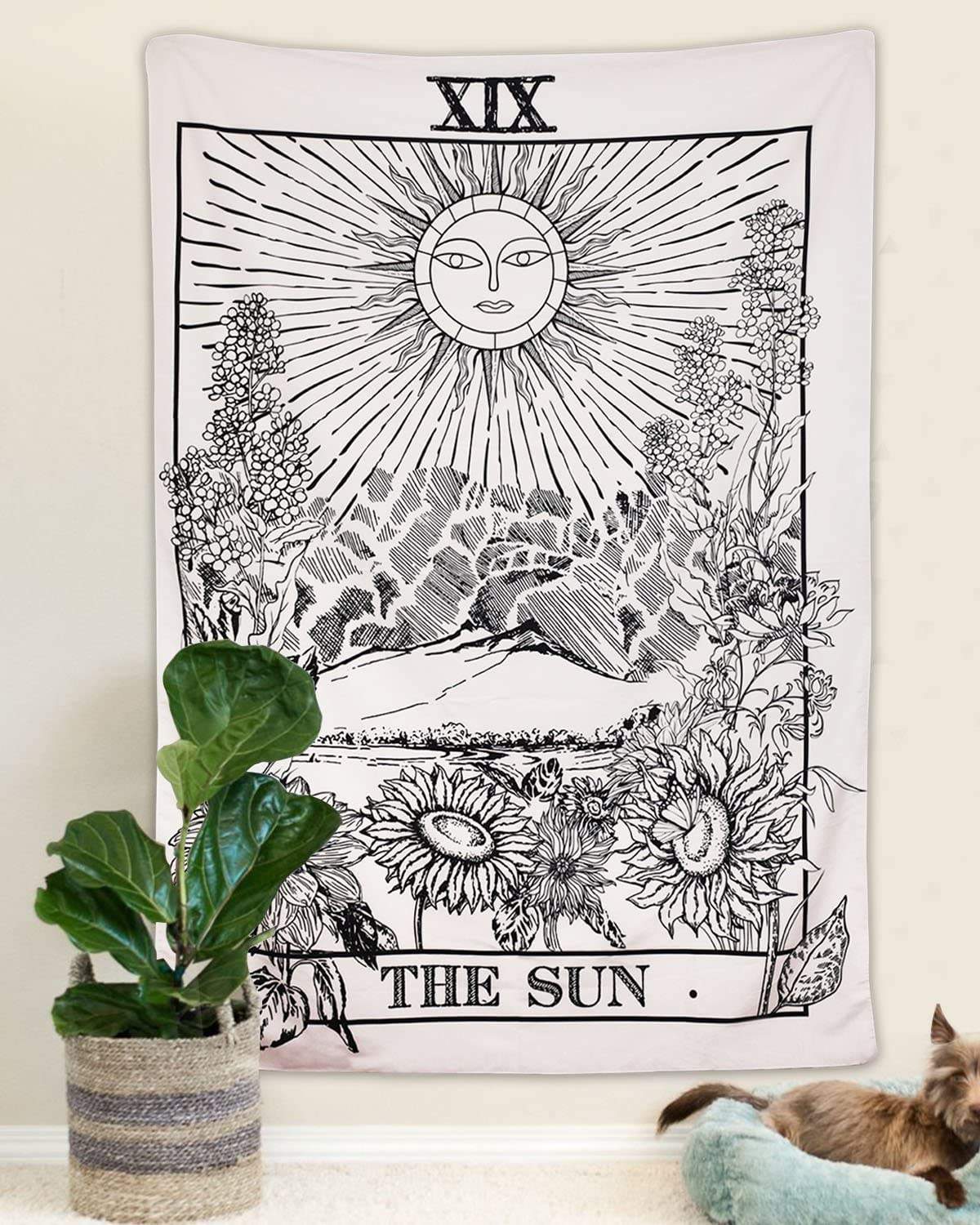 The Sun Tarot Tapestry Blackbrdstore