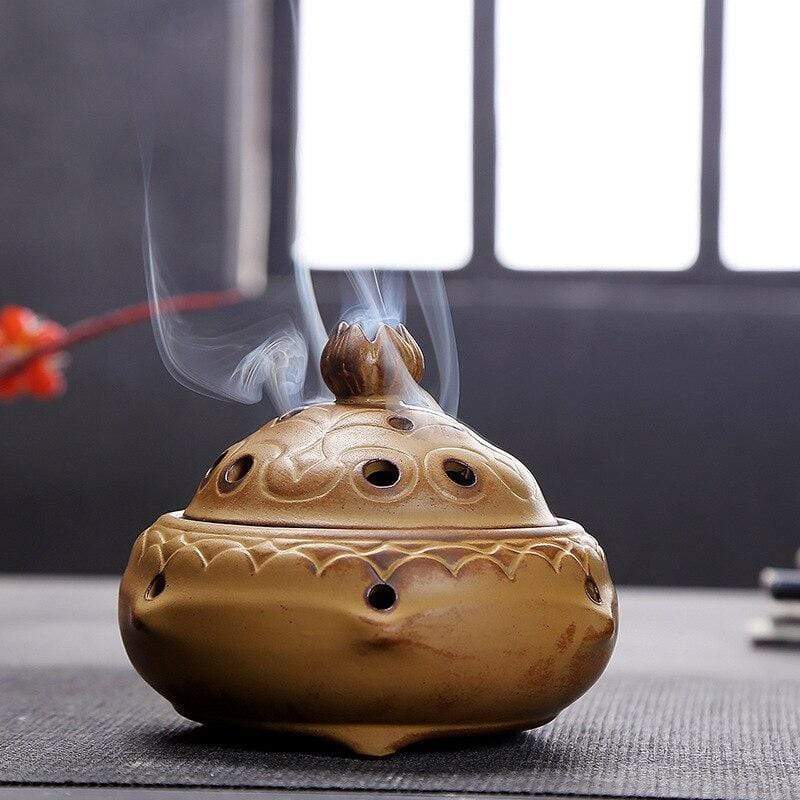 Three-Legged Tripod Incense Burner Blackbrdstore