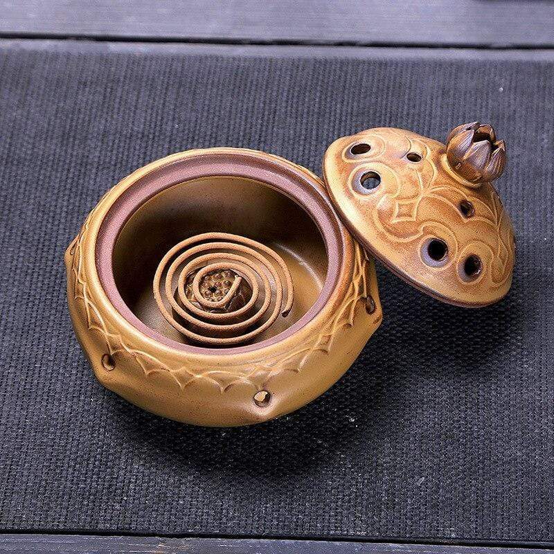 Three-Legged Tripod Incense Burner Blackbrdstore