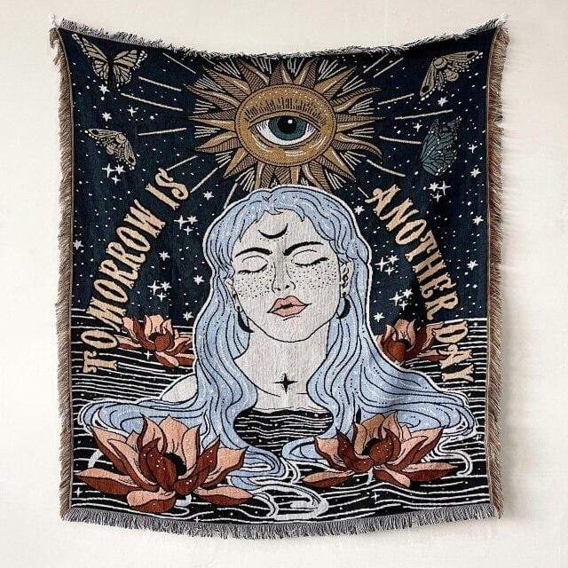 Tomorrow Is Another Day Throw Blanket Blackbrdstore
