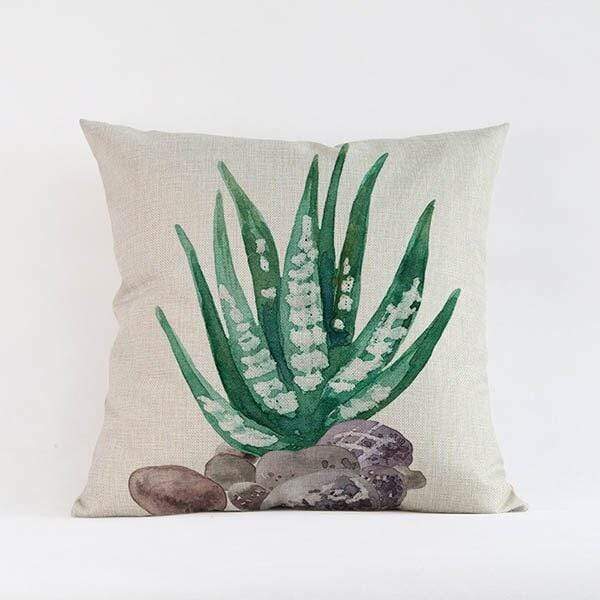 Tropical Succulents Cushion Covers Blackbrdstore