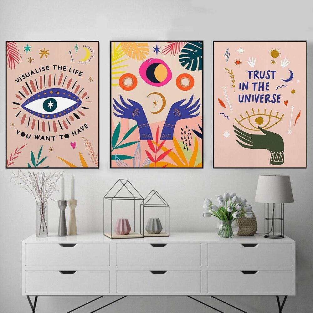 Trust In The Universe Canvas Wall Art Blackbrdstore
