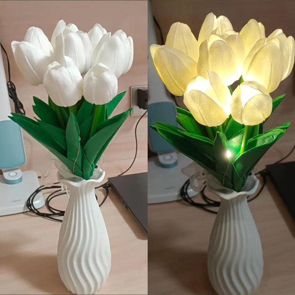 Tulips LED Night Light Banquet Blackbrdstore
