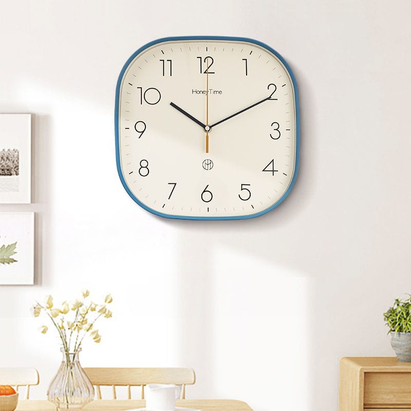 Ultra Silent Square Clock Blackbrdstore