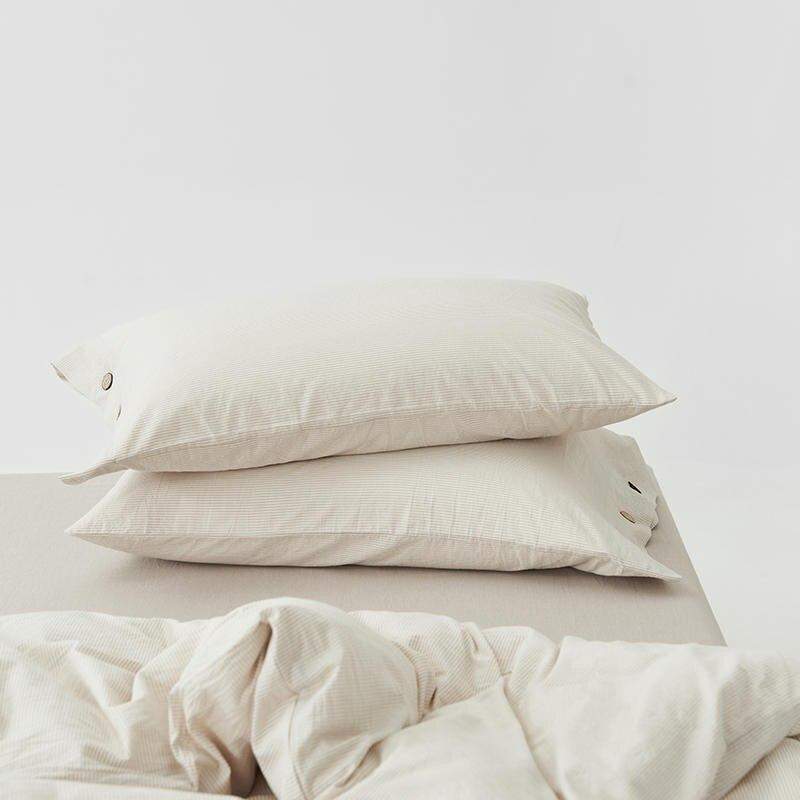 Ultrasoft Washed Cotton Duvet Cover with Buttons Blackbrdstore