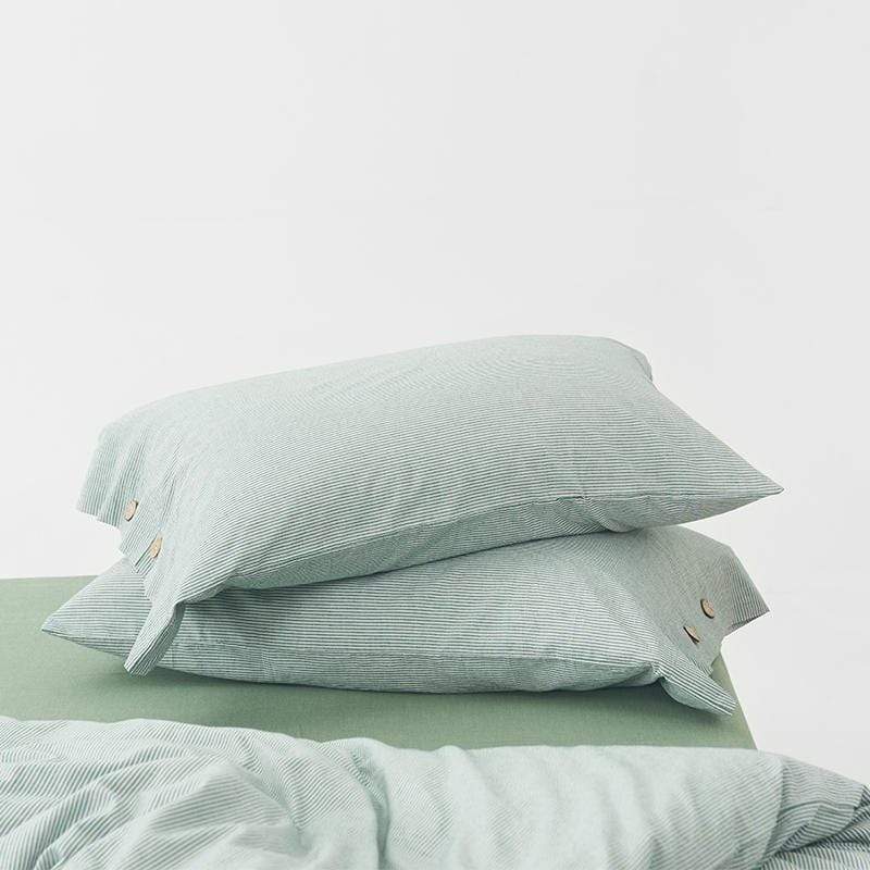 Ultrasoft Washed Cotton Duvet Cover with Buttons Blackbrdstore