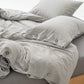 Ultrasoft Washed Cotton Duvet Cover with Buttons Blackbrdstore