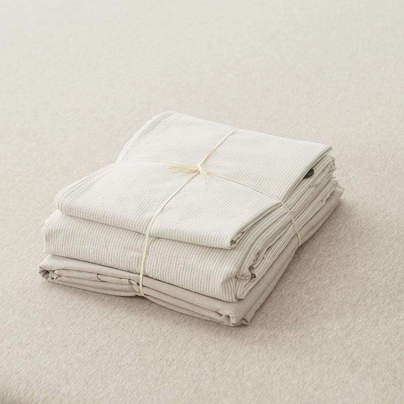 Ultrasoft Washed Cotton Duvet Cover with Buttons Blackbrdstore