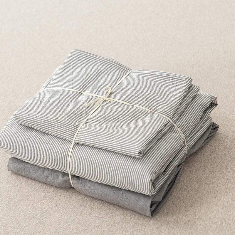 Ultrasoft Washed Cotton Duvet Cover with Buttons Blackbrdstore