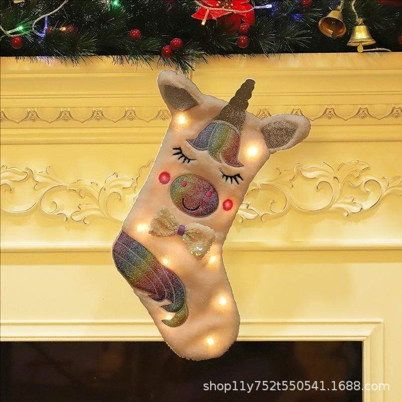 Unicorn Sock Christmas Stocking Blackbrdstore
