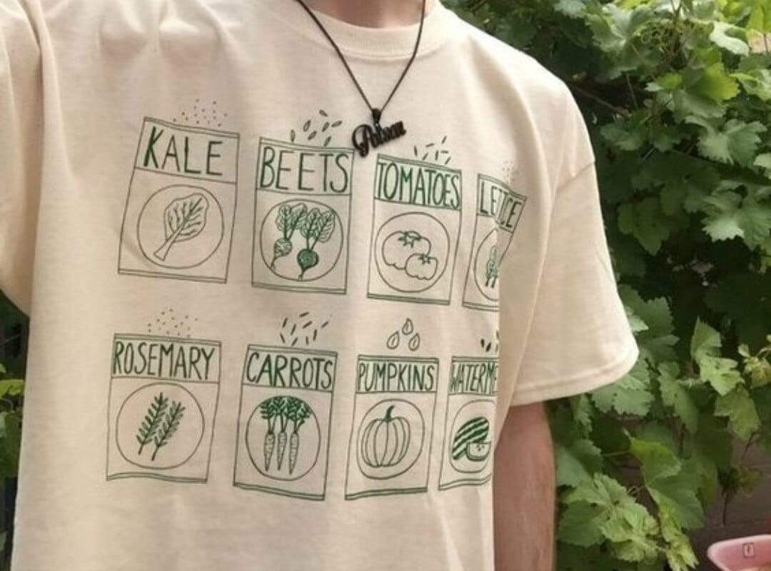 Unisex Garden Vegetables Tee Blackbrdstore