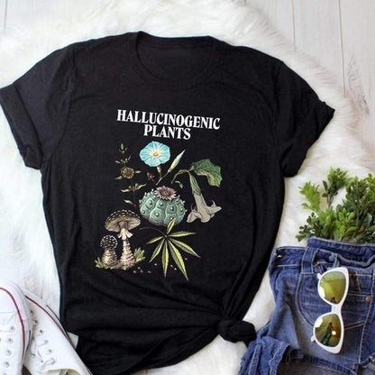 Unisex Hallucinogenic Plants T-Shirt Blackbrdstore