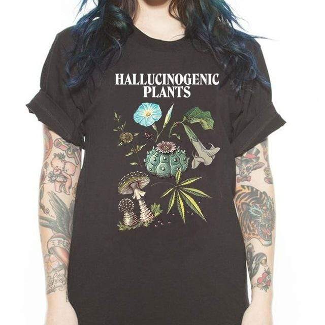 Unisex Hallucinogenic Plants T-Shirt Blackbrdstore