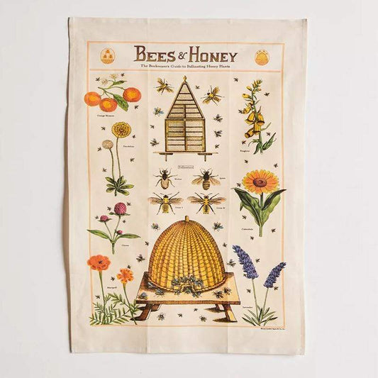 Vintage Bees And Honey Tapestry Blackbrdstore