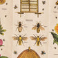 Vintage Bees And Honey Tapestry Blackbrdstore
