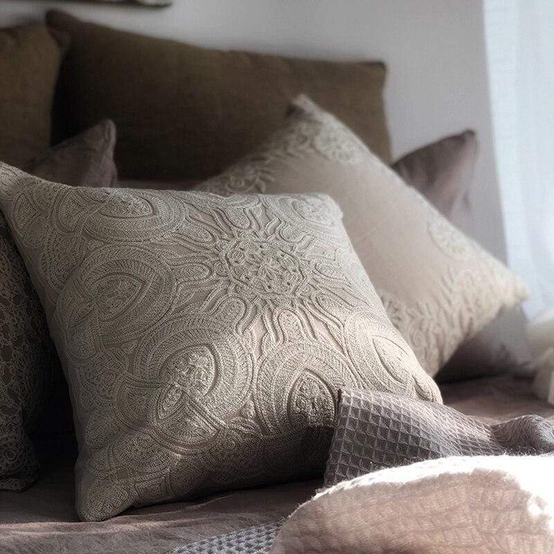 Vintage Embroidered Pillow Covers Blackbrdstore