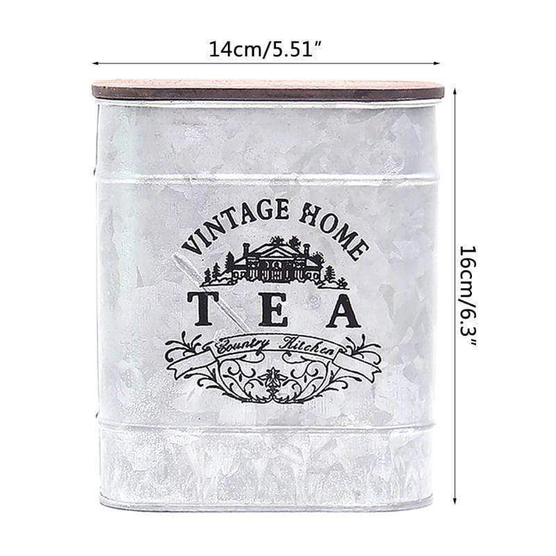 Vintage Metal Trinket Tin Canisters Blackbrdstore