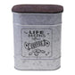 Vintage Metal Trinket Tin Canisters Blackbrdstore