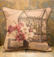 Vintage Retro Flower Throw Pillow Blackbrdstore