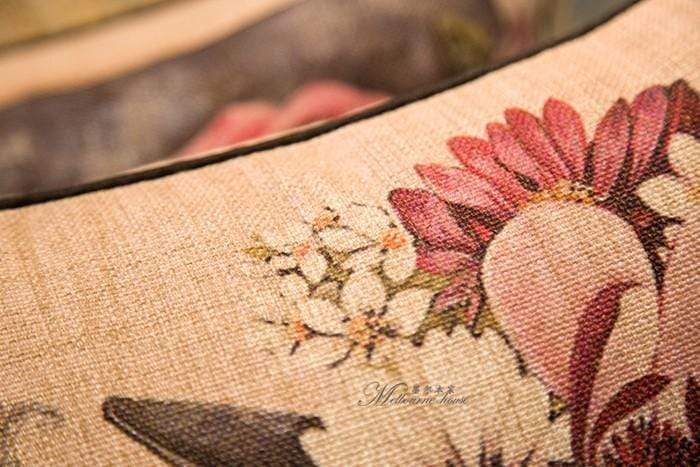 Vintage Retro Flower Throw Pillow Blackbrdstore
