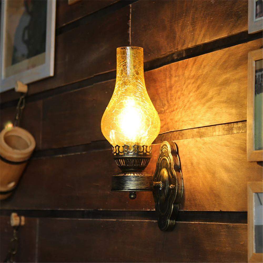 Vintage Sconce Oil Lamp Blackbrdstore